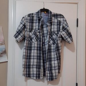 Nautica Men's Plaid Button Up